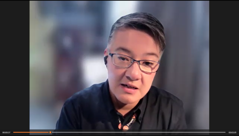 My face! A still from my little video for the staff team.